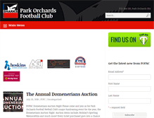 Tablet Screenshot of parkorchardsfc.com.au